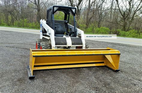 skid steer snow pusher box|used skid steer snow pushers.